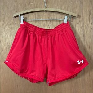 Red Under Armour Athletic shorts